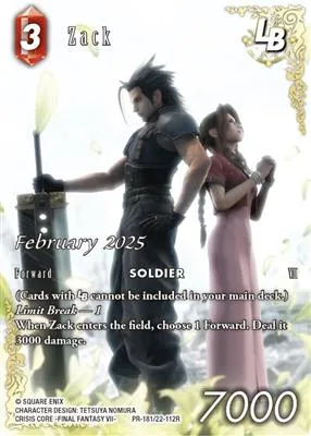 Final Fantasy TCG Feb: [22-112R] Zack – Tedesco sigillato, disponibile su Otakuworld Svizzera