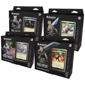 Magic: The Gathering Final Fantasy Display Commander Deck (4 mazzi) – Italiano sigillato, disponibile su Otakuworld Svizzera