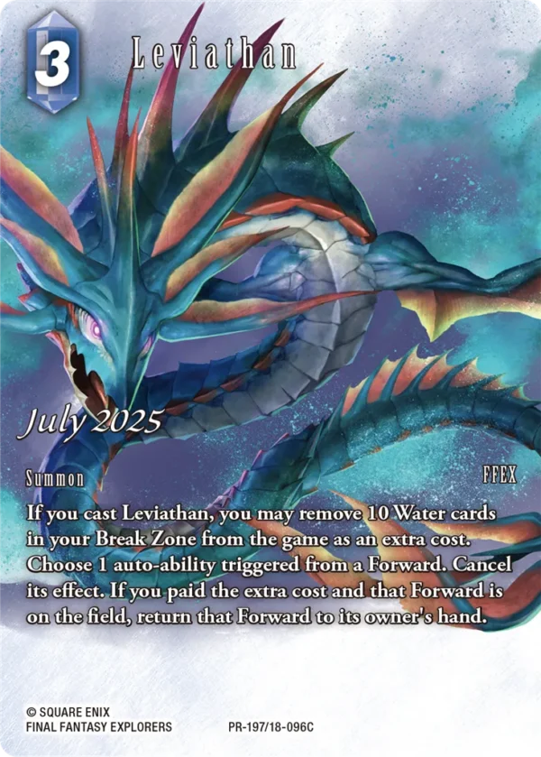 Final Fantasy TCG - July 2025: Leviathan - PR197 / 18-096C – Inglese Final Fantasy TCG - July 2025: Leviathan - PR197 / 18-096C – Inglese sigillato, disponibile su Otakuworld Svizzera