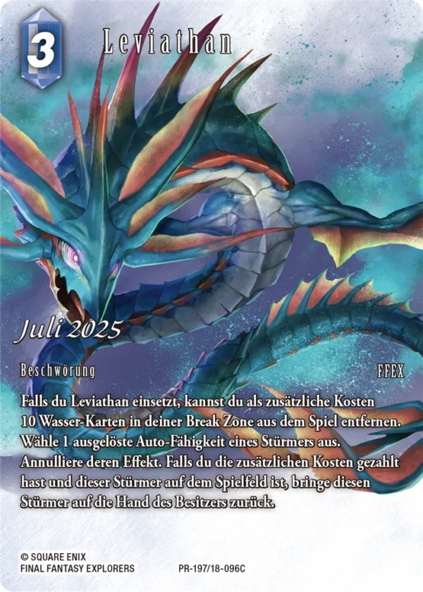 Final Fantasy TCG - July 2025: Leviathan - PR197 / 18-096C – Tedesco sigillato, disponibile su Otakuworld Svizzera
