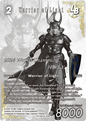 Final Fantasy TCG - October 2025 A: Warrior of Light - PR200 /24-120R – Inglese sigillato, disponibile su Otakuworld Svizzera