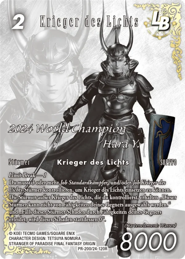Final Fantasy TCG - October 2025 A: Warrior of Light - PR200 /24-120R – Tedesco Final Fantasy TCG - October 2025 A: Warrior of Light - PR200 /24-120R – Tedesco sigillato, disponibile su Otakuworld Svizzera