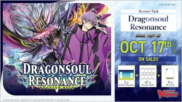 Cardfight!! Vanguard - VGE-DZ-BT10 Dragonsoul Resonance Sneak Preview Kit – Inglese Cardfight!! Vanguard - VGE-DZ-BT10 Dragonsoul Resonance Sneak Preview Kit – Inglese sigillato, disponibile su Otakuworld Svizzera
