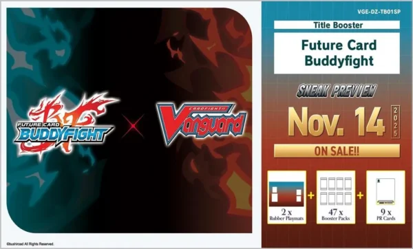 Cardfight!! Vanguard Future Card Buddyfight Title Booster Sneak Preview Kit – Inglese Cardfight!! Vanguard Future Card Buddyfight Title Booster Sneak Preview Kit – Inglese sigillato, disponibile su Otakuworld Svizzera