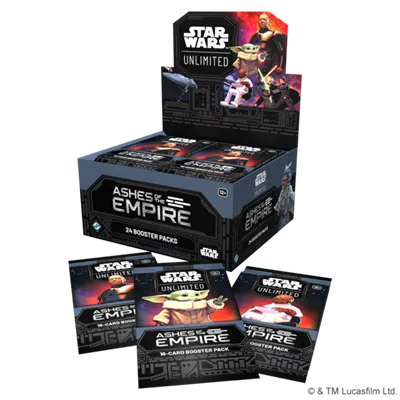 Star Wars: Unlimited - Ashes of the Empire Booster Box (24 bustine) – Inglese Star Wars: Unlimited - Ashes of the Empire Booster Box (24 bustine) – Inglese sigillato, disponibile su Otakuworld Svizzera