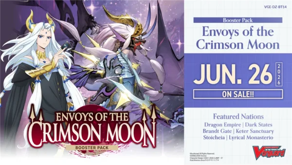 Cardfight!! Vanguard - Envoys of the Crimson Moon Booster Box (16 bustine) – Inglese sigillato, disponibile su Otakuworld Svizzera