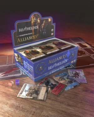 Bluthelden Alliances Booster Box (33 bustine) – Inglese sigillato, disponibile su Otakuworld Svizzera