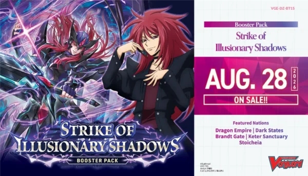 Cardfight!! Vanguard - Strike of Illusionary Shadows Booster Box (16 bustine) – Inglese Cardfight!! Vanguard - Strike of Illusionary Shadows Booster Box (16 bustine) – Inglese sigillato, disponibile su Otakuworld Svizzera