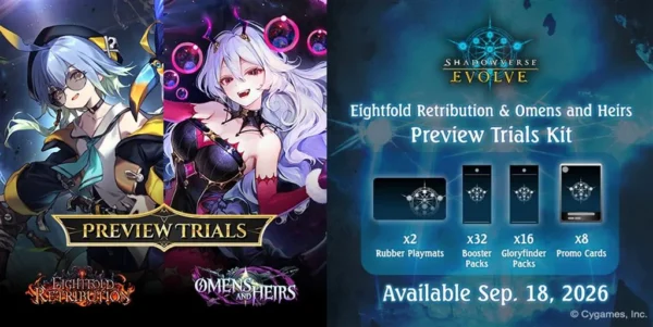 Shadowverse: Evolve - Eightfold Retribution & Omens and Heirs Preview Trials Kit – Inglese Shadowverse: Evolve - Eightfold Retribution & Omens and Heirs Preview Trials Kit – Inglese sigillato, disponibile su Otakuworld Svizzera