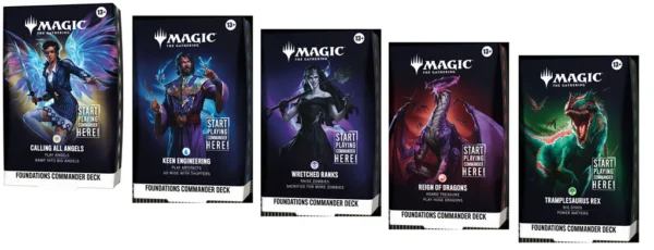 Magic: The Gathering Foundations Starter Display Commander Deck (5 mazzi) – Spagnolo Magic: The Gathering Foundations Starter Display Commander Deck (5 mazzi) – Spagnolo sigillato, disponibile su Otakuworld Svizzera