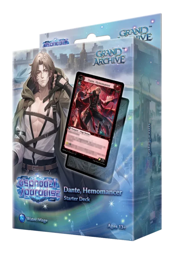 Grand Archive TCG: Dante, Hemomancer Display Starter Deck (8 mazzi) – Inglese sigillato, disponibile su Otakuworld Svizzera