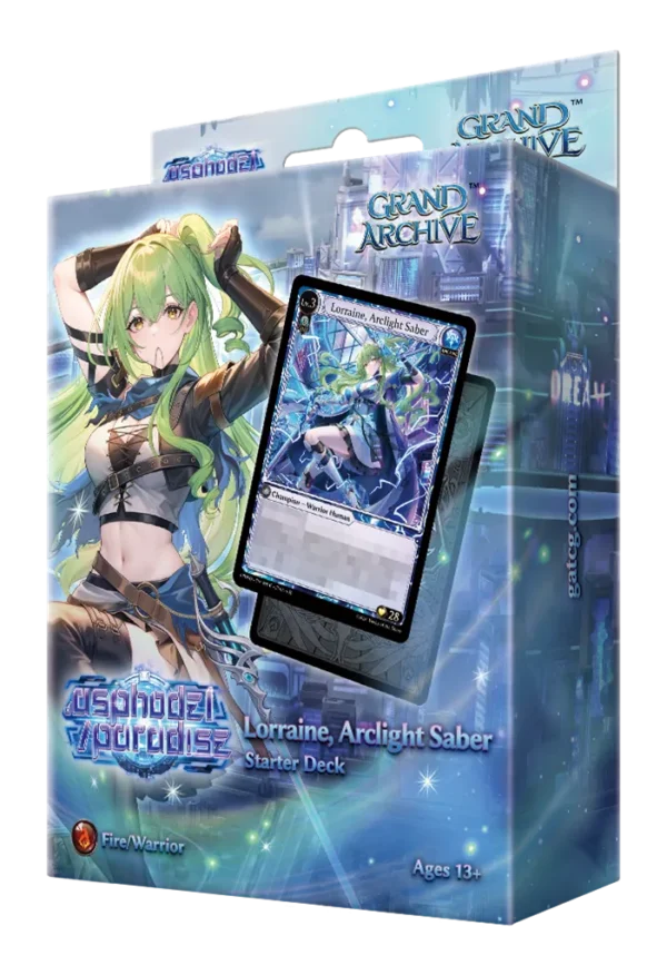 Grand Archive TCG: Lorraine, Arclight Saber Display Starter Deck (8 mazzi) – Inglese Grand Archive TCG: Lorraine, Arclight Saber Display Starter Deck (8 mazzi) – Inglese sigillato, disponibile su Otakuworld Svizzera