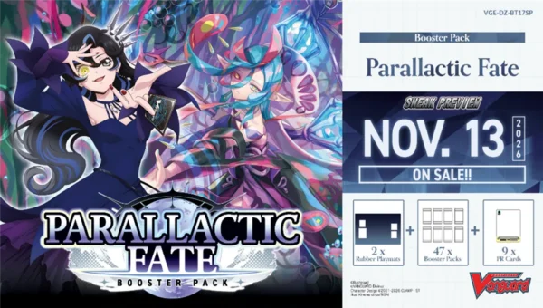 Cardfight!! Vanguard - Parallactic Fate Sneak Preview Kit – Inglese Cardfight!! Vanguard - Parallactic Fate Sneak Preview Kit – Inglese sigillato, disponibile su Otakuworld Svizzera