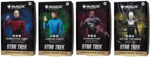 Magic: The Gathering Star Trek Display Commander Deck (4 mazzi) – Tedesco sigillato, disponibile su Otakuworld Svizzera