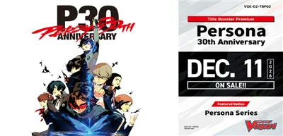 Cardfight!! Vanguard - Persona 30th Anniversary (10 bustine) – Inglese sigillato, disponibile su Otakuworld Svizzera