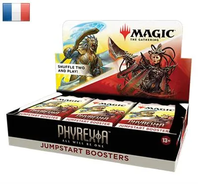 Magic: The Gathering Phyrexia: All Will Be One Jumpstart Booster Box (18 bustine) – Francese sigillato, disponibile su Otakuworld Svizzera