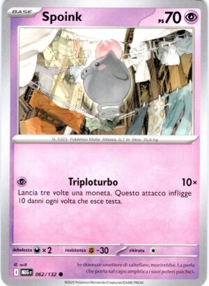 Spoink 62 · Mega Evolution · IT - immagine 1