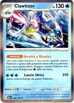 Clawitzer 038 · Mega Evolution · IT - immagine 1