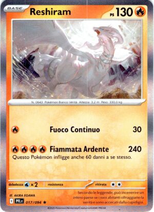 Reshiram 17 · Phantasmal Flames · IT - immagine 1