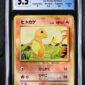 Charmander Base Set giapponese 1996 No Rarity gradato CGC 5.5 — fronte slab, cert 3989160077