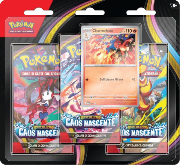 Pokémon Megaevoluzione Caos Nascente – Blister 3 Buste (ITA)
