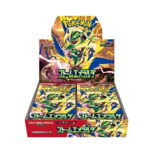 Booster box giapponese Pokémon Storm Emeralda M6 sigillato, artwork Mega Rayquaza