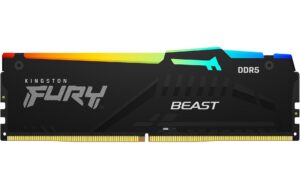Kingston DDR5-RAM FURY Beast RGB 5600 MHz 1x 16 GB – 16GB, CL40, 1.25V, 288Pin