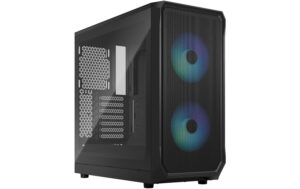 Fractal Design Case PC Focus 2 RGB TG Clear Tint Nero - immagine 1
