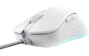 Trust Mouse gaming GXT924W YBAR+ Bianco - Image 1