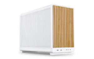Lian Li Case PC A3-mATX Wood Edition Buche, Bianco - Image 1
