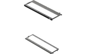 HAVN HS 420 Fan Brackets für 360 mm Radiatoren Nero - immagine 1