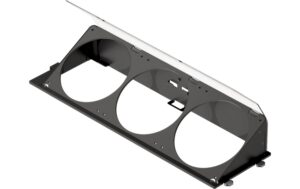 HAVN HS 420 Angled Bottom Fan Bracket Nero - immagine 1