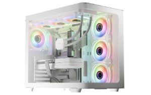 LC-Power Case PC 8001W Pro-Storm Light (LC-8001W-ON) Bianco - immagine 1