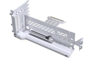 Phanteks Premium Gen5 Vertical GPU Bracket – Bianco, DRGB, mit PCIe 5.0-Riser-Kabel - immagine 1