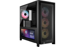 Corsair Case PC FRAME 4000D LCD RS ARGB Premium Mid-Tower – Nero, Vorinst. Xeneon Edege 14.5 - immagine 1
