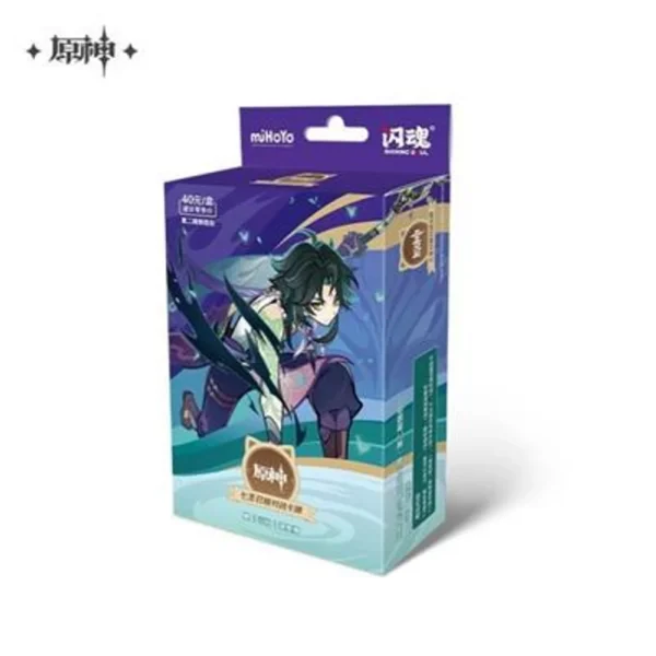 blackfire-140670 Genshin Impact: Trading Card Game Pre-Build Starter Deck 04 Xiao Serie 2 – Cinese