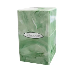 Deck Box Satin Tower - Marmo Verde Lime e Bianco