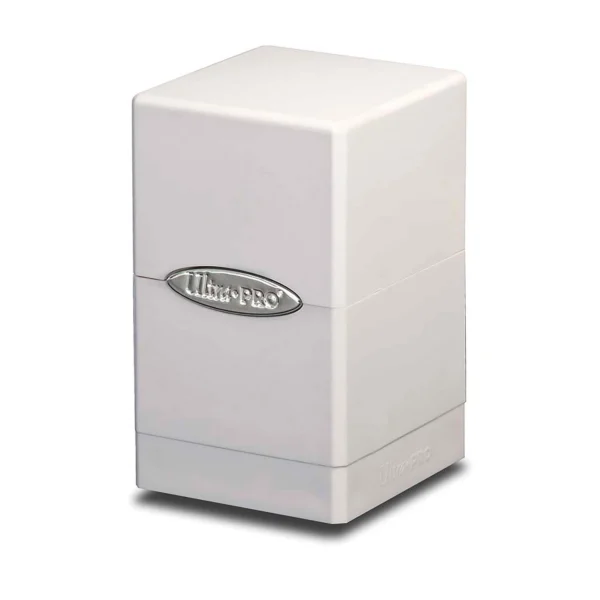 Satin Tower Deck Box - Bianca Satin Tower Deck Box - Bianca