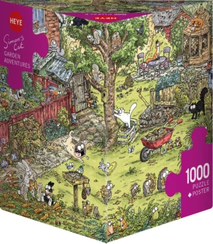 Puzzle Garden Adventures: Simon's Cat Triangular 1000 pezzi – Heye