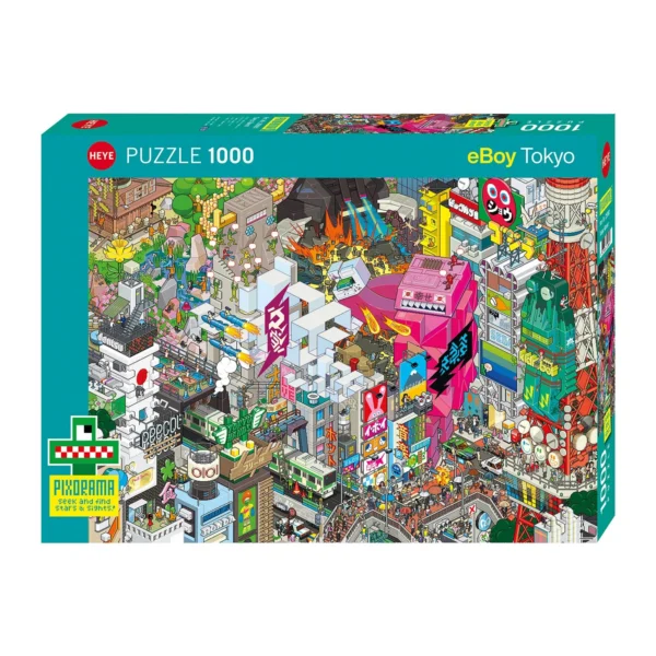 Puzzle Tokyo Quest 1000 pezzi – Pixorama, eBoy – Heye Puzzle Tokyo Quest 1000 pezzi – Pixorama, eBoy – Heye