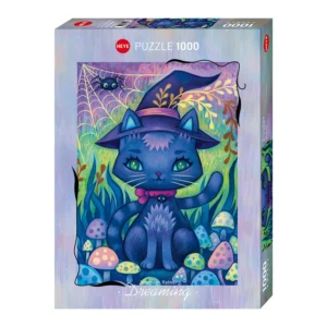 Puzzle Witch Cat 1000 pezzi – Jeremiah Ketner, Dreaming – Heye