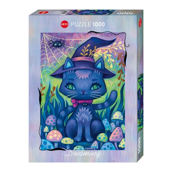 Puzzle Witch Cat 1000 pezzi – Jeremiah Ketner, Dreaming – Heye Puzzle Witch Cat 1000 pezzi – Jeremiah Ketner, Dreaming – Heye