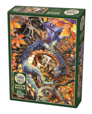 Puzzle Drago di zaffiro 1000 pezzi – Cobble Hill