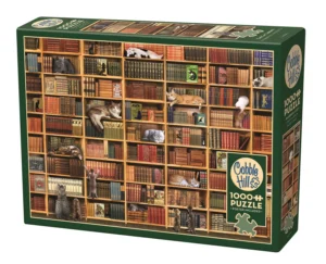 Puzzle Gatti in biblioteca 1000 pezzi – Cobble Hill
