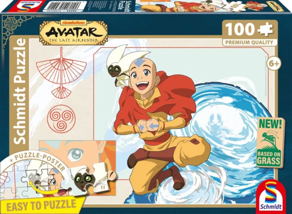 Puzzle Avatar - La leggenda di Aang 100 pezzi in cartone d'erba - Avatar Puzzle Avatar - La leggenda di Aang 100 pezzi in cartone d'erba - Avatar