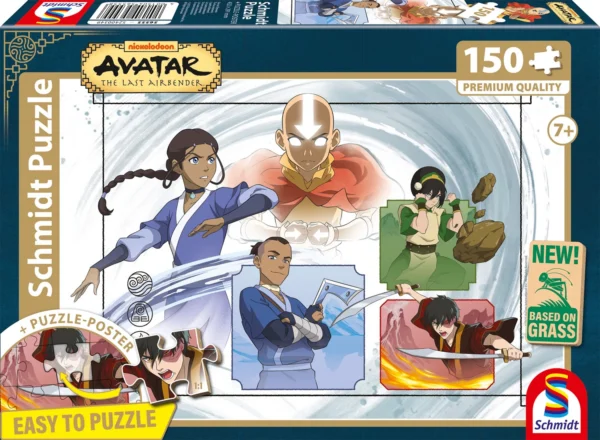 Puzzle Avatar - I quattro elementi 150 pezzi in cartone d'erba - Avatar