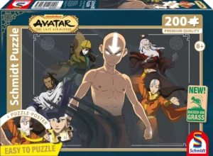 Puzzle Avatar - Maestri degli elementi 200 pezzi in cartone d'erba - Avatar