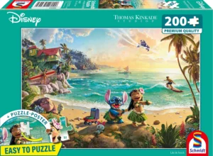 Puzzle Disney Lilo & Stitch 200 pezzi in cartone d'erba - Thomas Kinkade, Disney