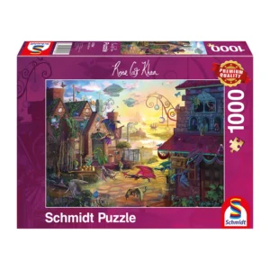 Puzzle Posta dei draghi 1000 pezzi - Rose Cat Khan