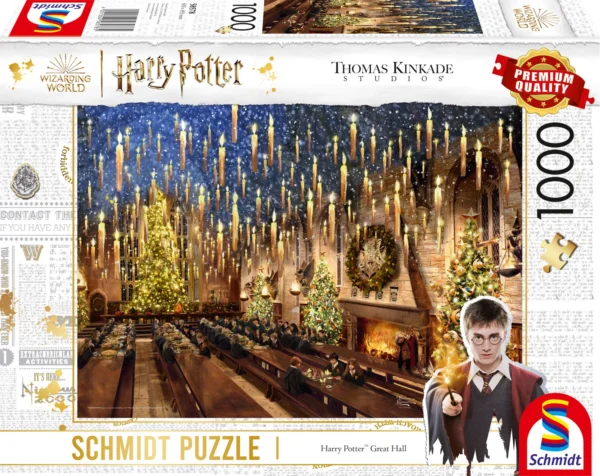 Puzzle Harry Potter Sala Grande 1000 pezzi - Thomas Kinkade Puzzle Harry Potter Sala Grande 1000 pezzi - Thomas Kinkade